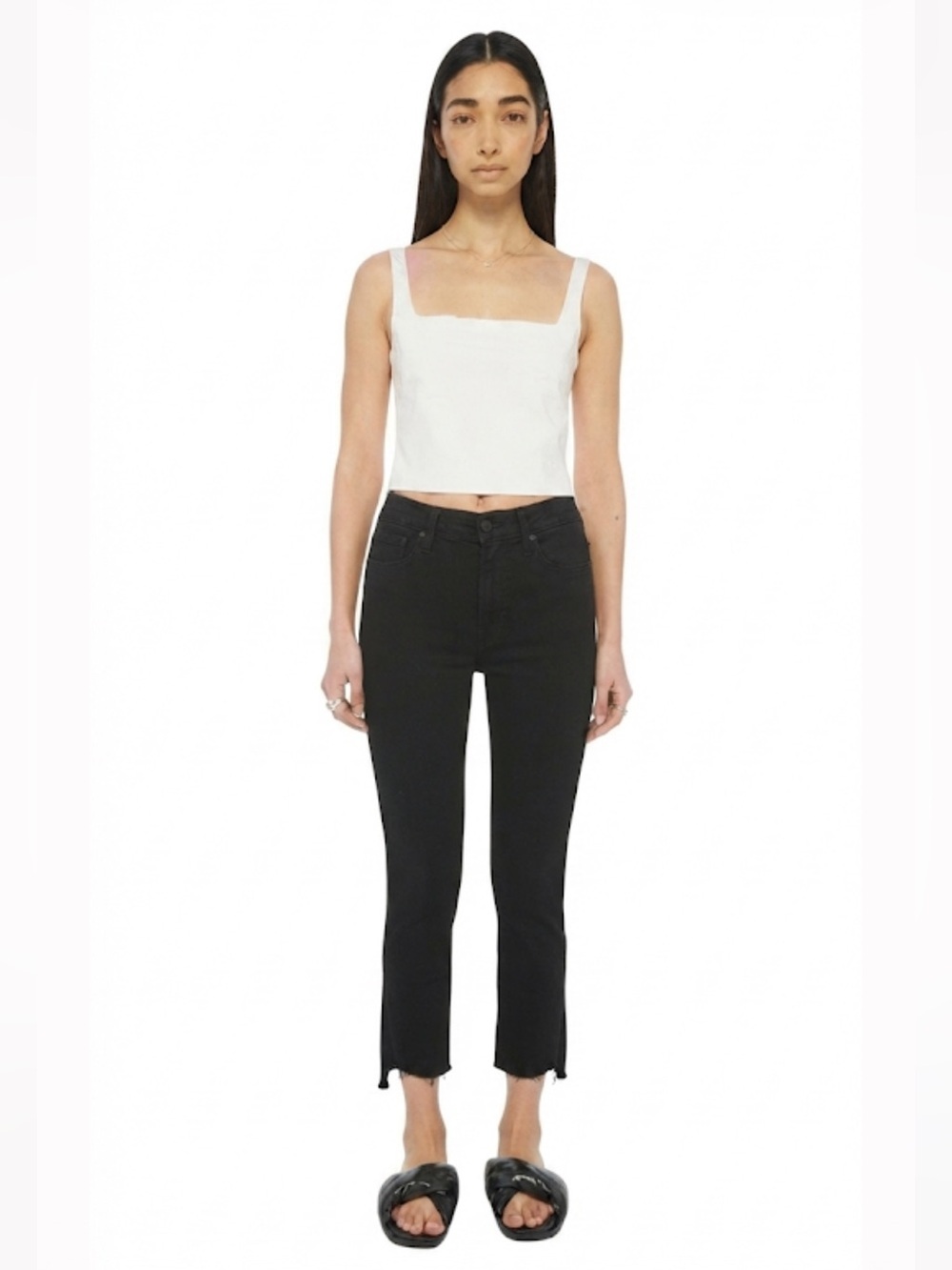 MOTHER “Insider Crop Step Fray” Not Guilty Wash Size 24 EUC!